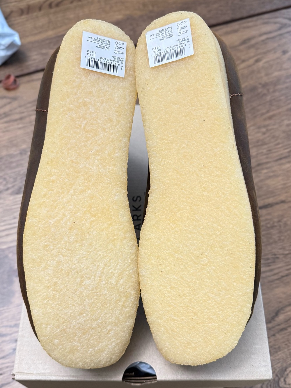 Clarks Men's Originals Wallabee Boots 26155513 Beeswax - Picture 4 of 9
